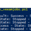 Check Veeam Jobs with PowerShell